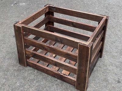Thùng gỗ Pallet sọc [03 Màu] KT47x36.5x31cm DDNB-THUNG-02